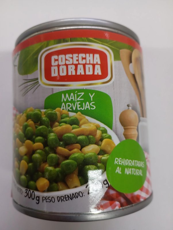 Maíz y Arvejas